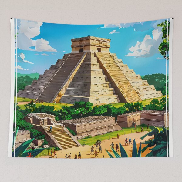 Item preview, Chichen Itza Pyramid on a Sunny Day designed and sold by chastitysblai.