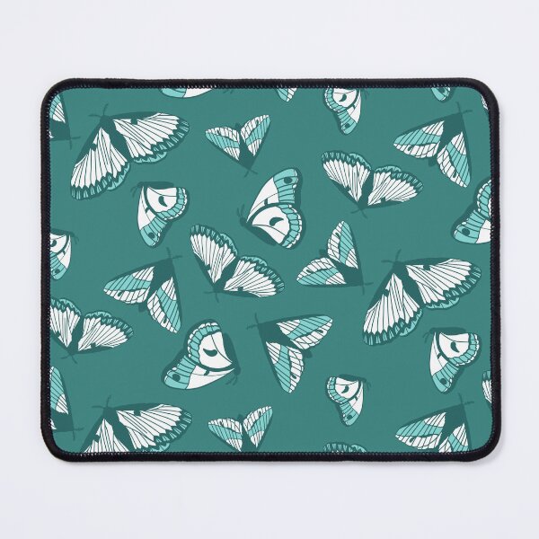 Item preview, Teal Tonal Moth Wing Pattern designed and sold by Flora-and-Fable.
