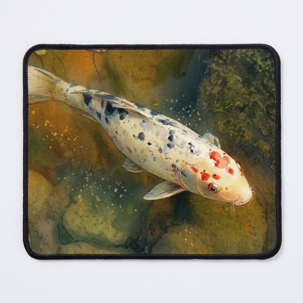 Item preview, Bekko Koi in Paris Pond — Watercolor Aquatic Art designed and sold by M.ALK.Watercolor.