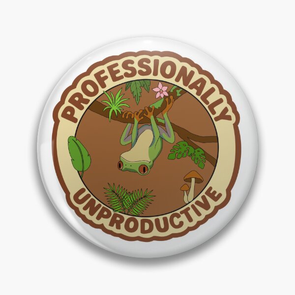 Item preview, Professionally Unproductive Tree Frog designed and sold by Snookies Prints.