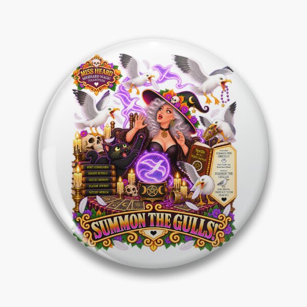 Item preview, MISS HEARD'S - ✨MISHEARD MAGIC COLLECTION✨ - THE HALLOWEEN INCANTATION - SUMMON THE GULLS designed and sold by WheelieGdArt.