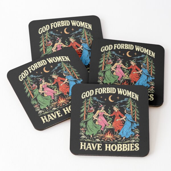 Item preview, God Forbid Women Have Hobbies Funny Witch Coven designed and sold by Ortigzitoun.