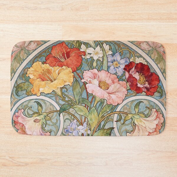 Item preview, Alphonse Mucha Flowers 1896 designed and sold by maniacfitness.
