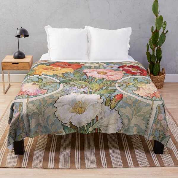 Item preview, Alphonse Mucha Flowers 1896 designed and sold by maniacfitness.