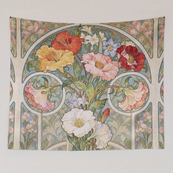 Item preview, Alphonse Mucha Flowers 1896 designed and sold by maniacfitness.