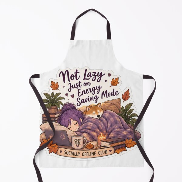 Item preview, Not Lazy Just on Energy Saving Mode Anime Girl Design | Socially Offline Club Cozy Nap designed and sold by DailyStruggleCo.