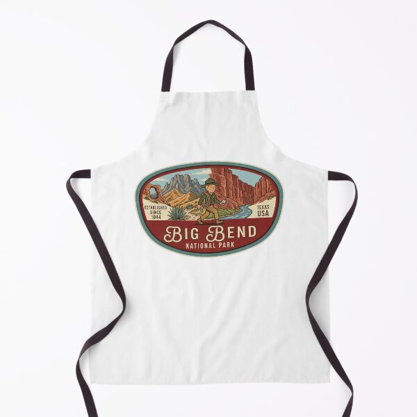Item preview, Big Bend National Park Texas Vintage Desert Canyon Badge designed and sold by LittleArij.