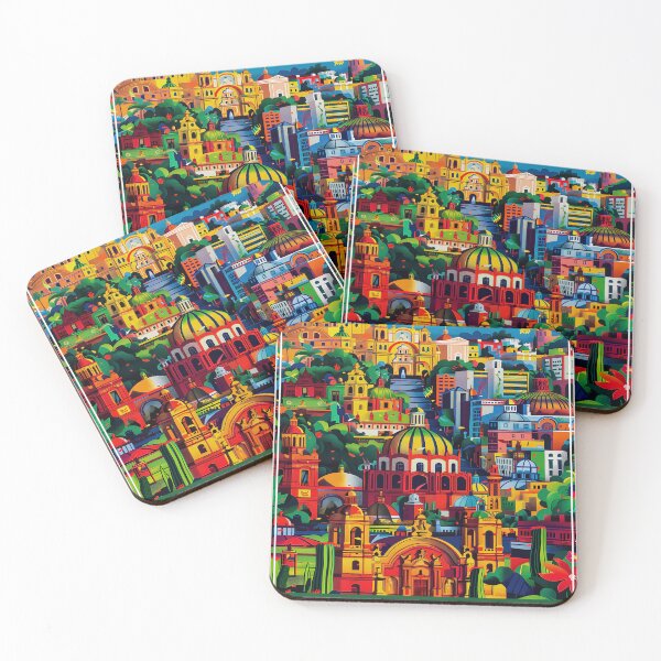 Item preview, Colorful Mexico City Landscape designed and sold by chastitysblai.