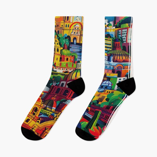 Item preview, Colorful Mexico City Landscape designed and sold by chastitysblai.