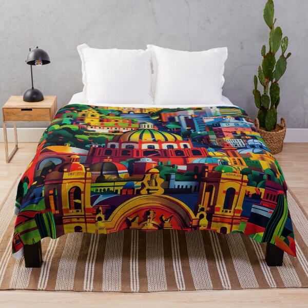 Item preview, Colorful Mexico City Landscape designed and sold by chastitysblai.