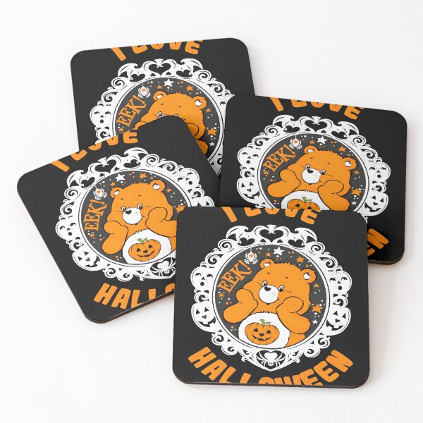 Item preview, I Love Halloween Cute Care Bear Spider Web Frame designed and sold by ZEtexaxe.