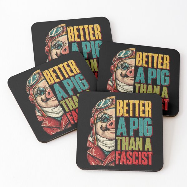 Item preview, Better A Pig Than A Fascist Vintage Pilot Aviation Quote Design designed and sold by luffyShop1.
