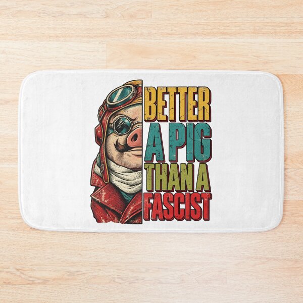 Item preview, Better A Pig Than A Fascist Vintage Pilot Aviation Quote Design designed and sold by luffyShop1.