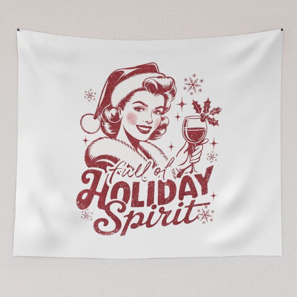 Item preview, Full of Holiday Spirit Funny Wine Christmas designed and sold by Ortigzitoun.