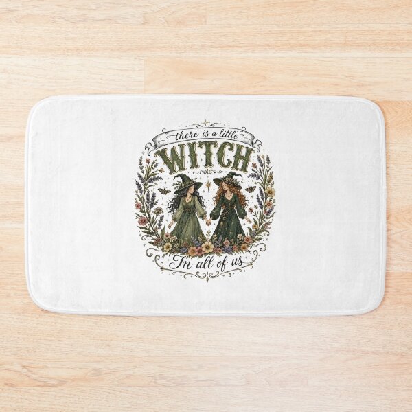 Item preview, There Is a Little Witch In All Of Us Vintage Witchy Floral designed and sold by OddPopARt.