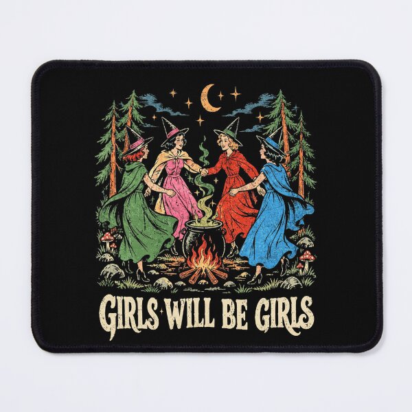 Item preview, Girls Will Be Girls Funny Witch Coven Halloween designed and sold by schoolofbullies.