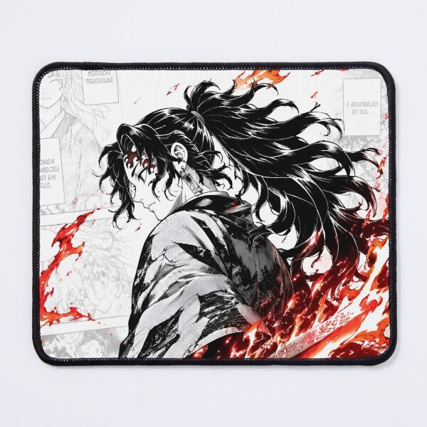 Item preview, Sun Breathing Samurai Warrior Red Flame Katana Anime Art designed and sold by Dyan4.