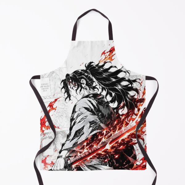 Item preview, Sun Breathing Samurai Warrior Red Flame Katana Anime Art designed and sold by Dyan4.
