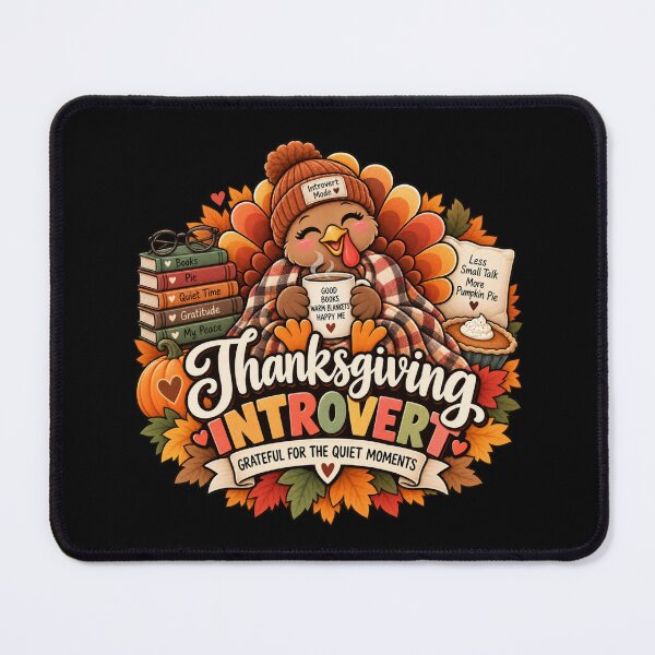 Item preview, Thanksgiving Introvert Gift Quiet Moments Cozy Fall Style designed and sold by Corvoria.