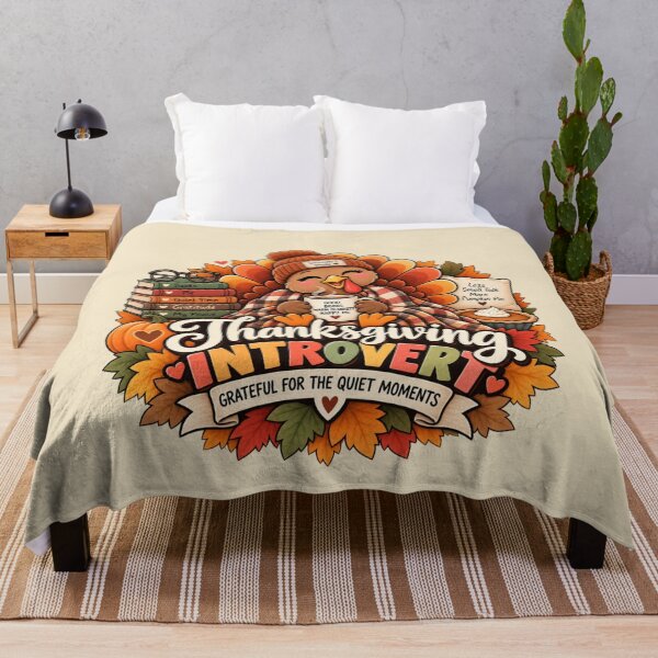 Item preview, Thanksgiving Introvert Gift Quiet Moments Cozy Fall Style designed and sold by Corvoria.