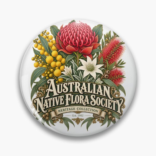 Item preview, Vintage Australian Native Flora Society Emblem  designed and sold by Mere & Co.