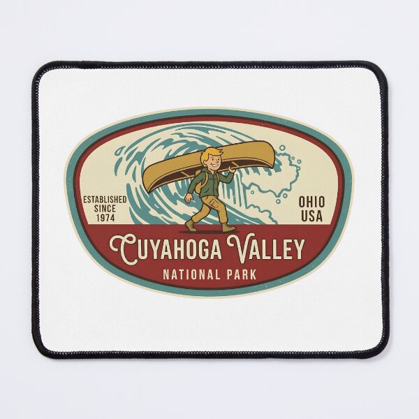 Item preview, Cuyahoga Valley National Park Ohio Vintage Canoe Patch designed and sold by LittleArij.
