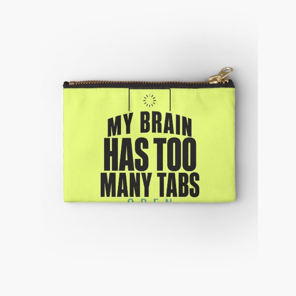 Item preview, Overthinker Brain Tabs Typography Design designed and sold by Fun2Fentastic.