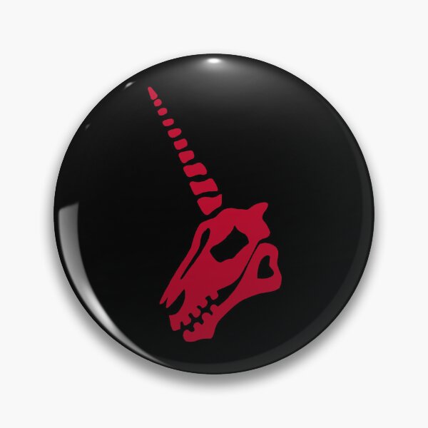 Item preview, Red unicorn skull designed and sold by Lagueny.