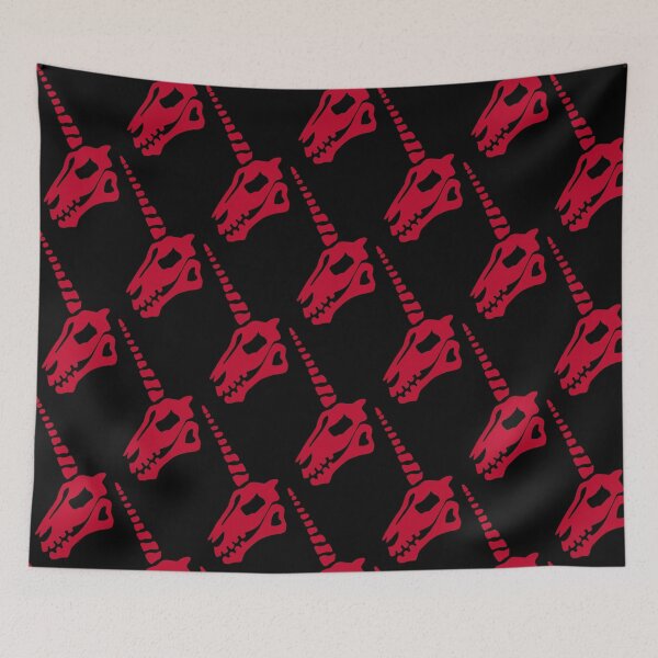 Item preview, Red unicorn skull designed and sold by Lagueny.