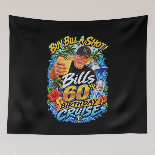 Item preview, Buy Bill A Shot Bill'S 60th Birthday Cruise designed and sold by luffyShop1.