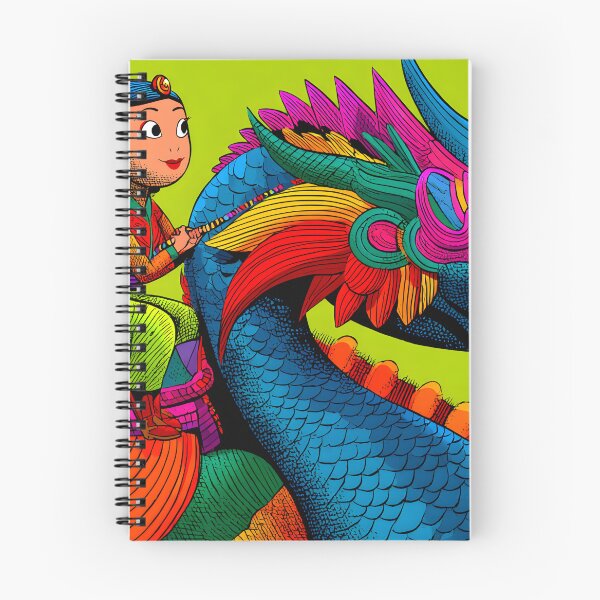 Item preview, Colorful Dragon Ride with a Brave Young Girl designed and sold by Artessie.
