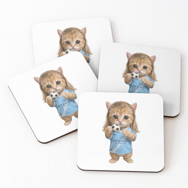 Item preview, Cute Blonde Soccer Kitten Sports Player Art designed and sold by Alaric4you.