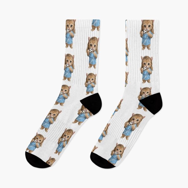 Item preview, Cute Blonde Soccer Kitten Sports Player Art designed and sold by Alaric4you.