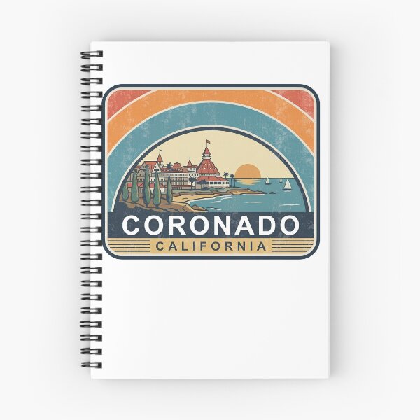 Item preview, Coronado California Vintage Hotel Beach Sunset Badge designed and sold by LittleArij.