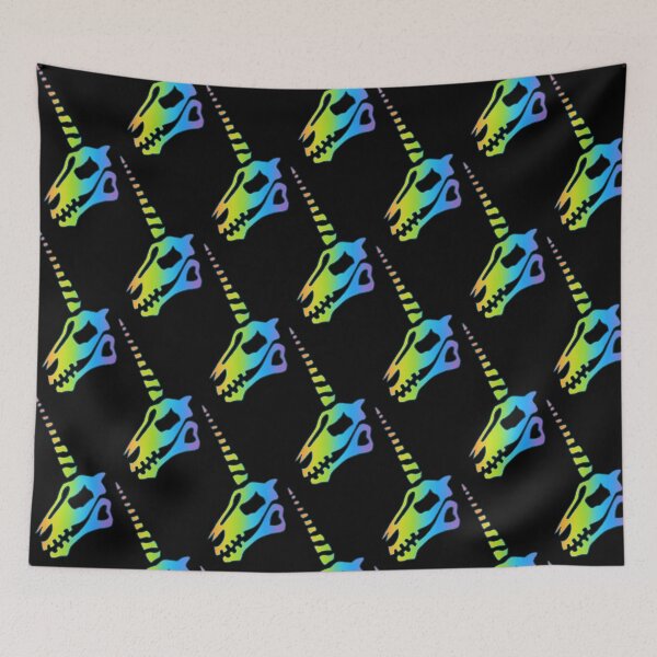 Item preview, Multicolored unicorn skull designed and sold by Lagueny.