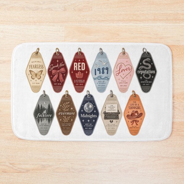 Item preview, Taylor Swift Albums Eras Motel Keys Vintage Music sticker pack designed and sold by taylorvinyls.