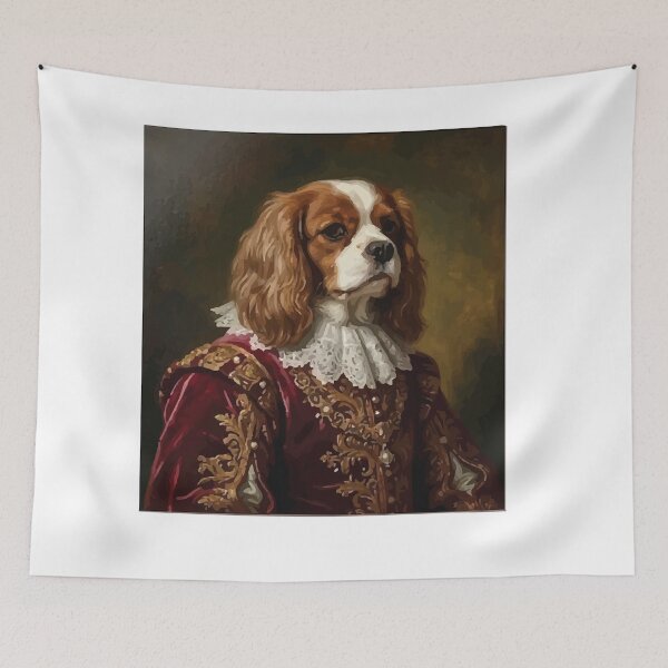 Item preview, Regal Cavalier King Charles Spaniel Renaissance Portrait designed and sold by Arc2020.