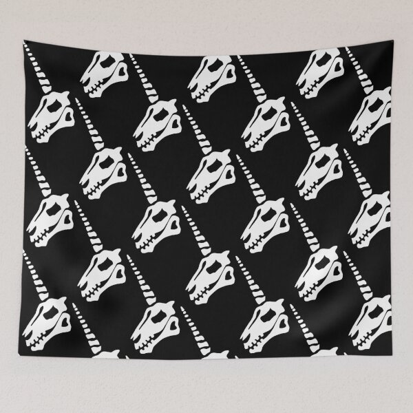 Item preview, White unicorn skull designed and sold by Lagueny.
