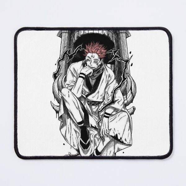 Item preview, Sukuna on Shrine Throne – Jujutsu Kaisen Dark Anime Art designed and sold by frantuliuss.