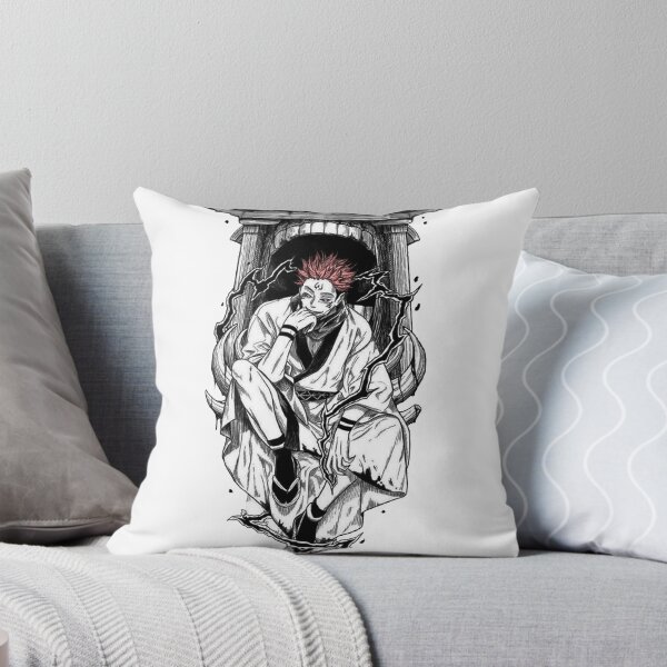 Item preview, Sukuna on Shrine Throne – Jujutsu Kaisen Dark Anime Art designed and sold by frantuliuss.