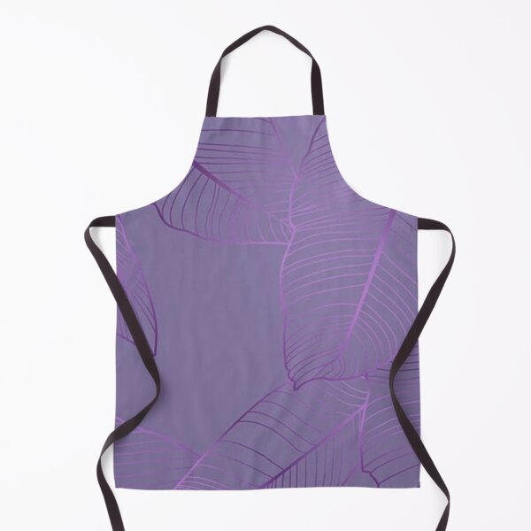 Item preview, Purple Line Art Tropical Leaves — Purple Palm Leaves Botanical Pattern designed and sold by LYAN-STORE.