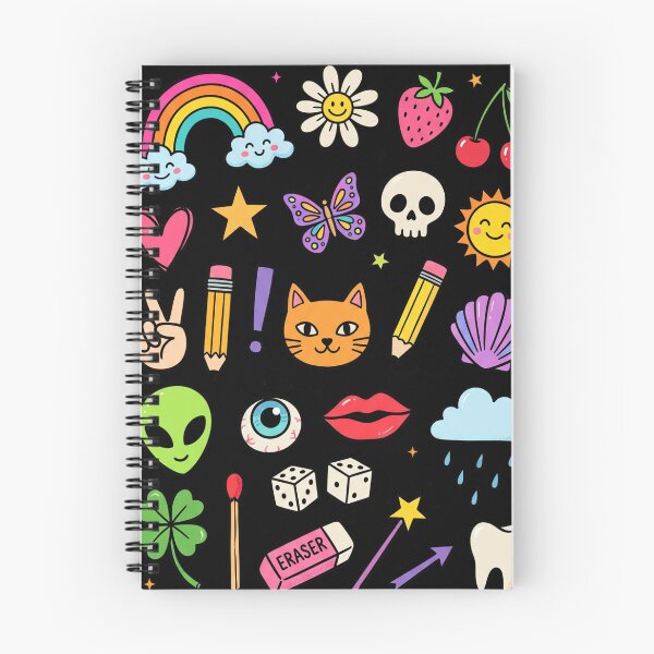 Item preview, Y2K Cute Doodle Sticker Pack Collage designed and sold by dudelinart.
