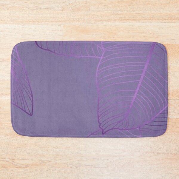 Item preview, Purple Line Art Tropical Leaves — Purple Palm Leaves Botanical Pattern designed and sold by LYAN-STORE.