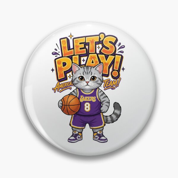 Item preview, Cute Basketball Kitten Let's Play America's Team designed and sold by Alaric4you.