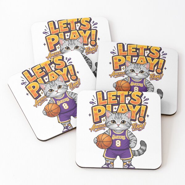 Item preview, Cute Basketball Kitten Let's Play America's Team designed and sold by Alaric4you.