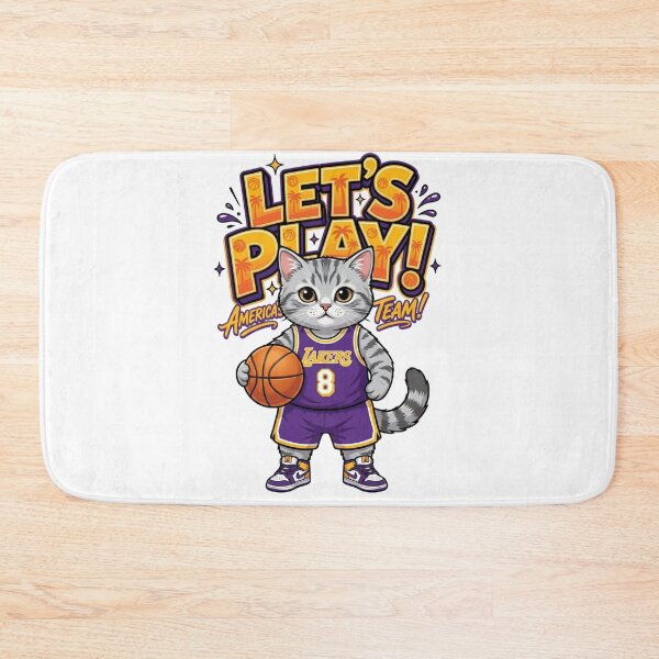 Item preview, Cute Basketball Kitten Let's Play America's Team designed and sold by Alaric4you.
