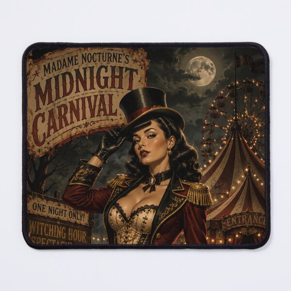 Item preview, Madame Nocturne’s Midnight Carnival – Gothic Circus Ringmaster designed and sold by MissSaylor.