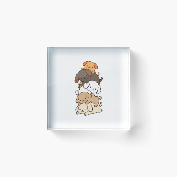 Item preview, Cute Puppy Stack – Kawaii Stacked Dogs designed and sold by AliveStyle.