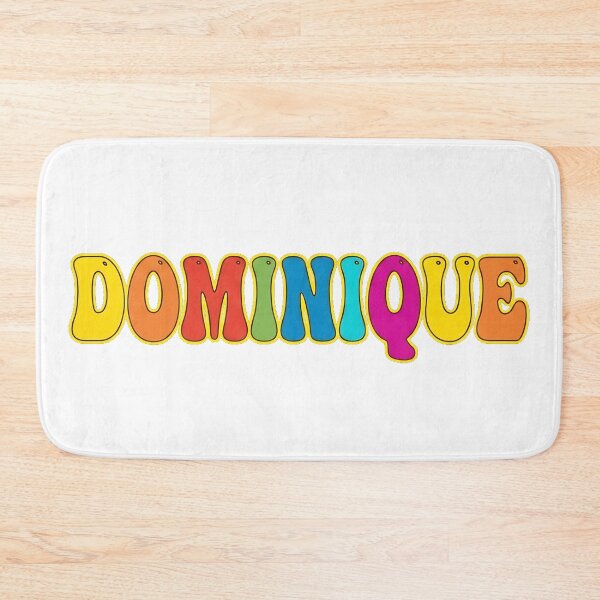 Item preview, ❤️ Dominique Personalized Name Wavy Retro Shirt, Coffee Mug, Sticker Gift designed and sold by HelixPedia.