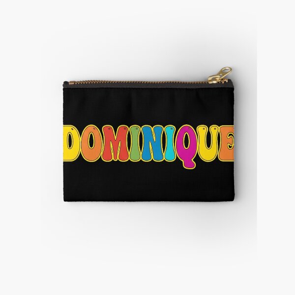 Item preview, ❤️ Dominique Personalized Name Wavy Retro Shirt, Coffee Mug, Sticker Gift designed and sold by HelixPedia.